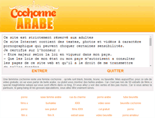 Tablet Screenshot of cochonne-arabe.net